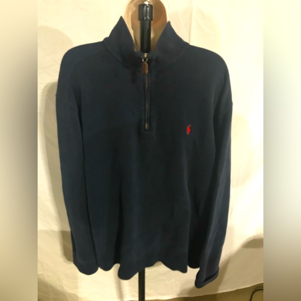 POLO Ralph Lauren Quarter Zip Sweatshirt Sz L